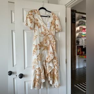 Ever New linen blend dress size 2